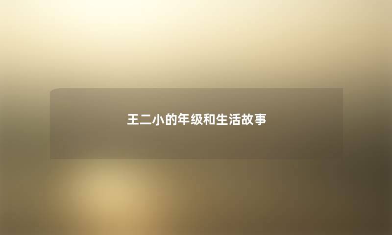 王二小的年级和生活故事