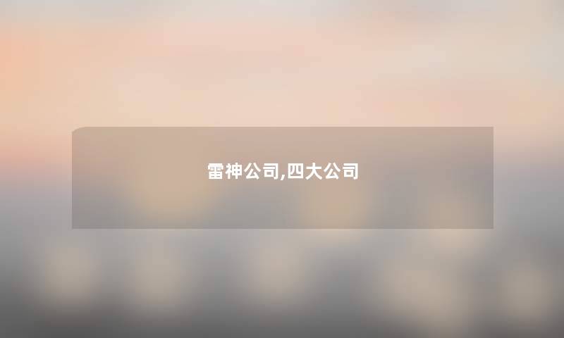 雷神公司,四大公司